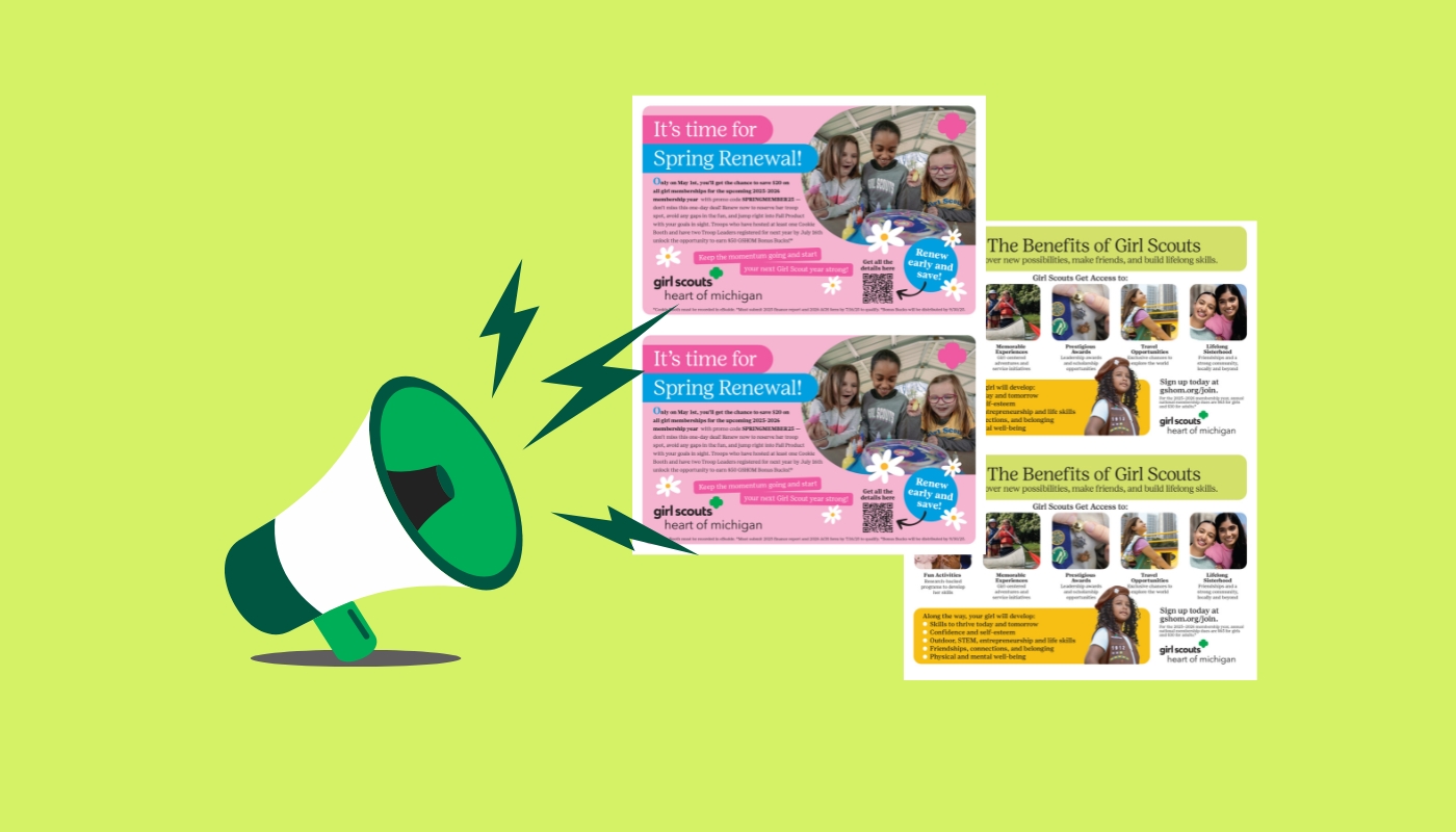 flyer copies of spring renewal info